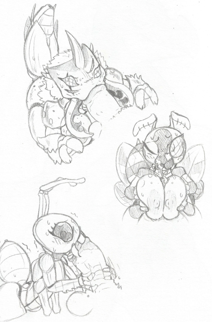 ant anthro arthropod bee breasts cum cum_on_breasts cum_on_face female huge_penetration human human_on_anthro hybrid insect interspecies male male/female mammal meatboom nude oral penetration sex size_difference titfuck traditional_media_(artwork)