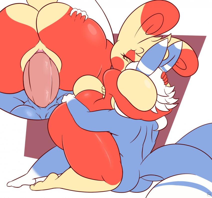 2018 anthro balls big_breasts big_butt blue_fur breasts butt butt_grab digital_media_(artwork) duo female fur hair hand_on_butt kirbot12 male male/female meowstic nintendo nude penetration pok&eacute;mon pok&eacute;mon_(species) pussy sex simple_background spinda thick_thighs vaginal vaginal_penetration video_games voluptuous white_hair wide_hips