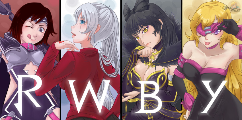alex_kellar assassin black_hair blake_belladonna blonde_hair blue_eyes breasts cape cleavage column_lineup commentary cosplay crossover english_commentary fate/apocrypha fate/grand_order fate/stay_night fate_(series) gold_trim gorgon gradient_hair large_breasts long_hair medusa_(lancer)_(fate) medusa_(lancer)_(fate)_(cosplay) multicolored_hair multiple_girls purple_eyes red_hair rider rider_(cosplay) ruby_rose rwby scar scar_across_eye scythe semiramis_(fate) semiramis_(fate)_(cosplay) silver_eyes smile toosaka_rin toosaka_rin_(cosplay) two-tone_hair weiss_schnee white_hair yang_xiao_long yellow_eyes