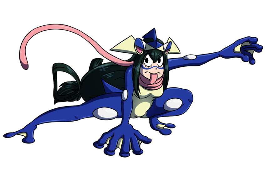 amphibian asui_tsuyu drcrafty female frog greninja my_hero_academia nintendo pok&eacute;mon pok&eacute;mon_(species) video_games