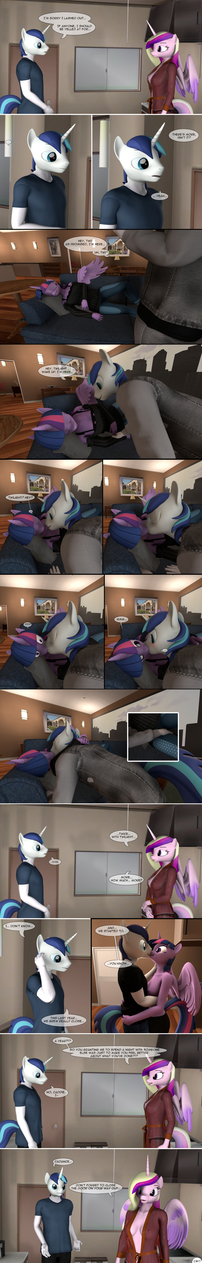 3d_(artwork) absurd_res breasts brother_(lore) brother_and_sister_(lore) cheating_wife clothed clothing comic confession dialogue digital_media_(artwork) drama equid equine female friendship_is_magic hasbro hi_res horn incest_(lore) infidelity kissing long_image male mammal my_little_pony mythological_creature mythological_equine mythology open_clothing open_robe princess_cadance_(mlp) robe shining_armor_(mlp) sibling_(lore) sister_(lore) spud-arts tall_image twilight_sparkle_(mlp) unicorn winged_unicorn wings