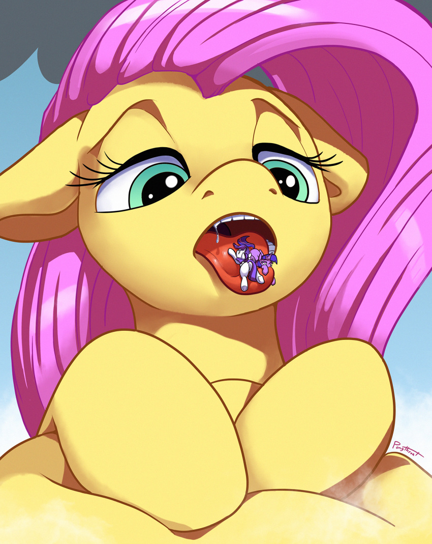 2018 equine female feral fluttershy_(mlp) friendship_is_magic group hair hi_res hooves horn macro mammal my_little_pony open_mouth ponythroat rarity_(mlp) teeth tongue tongue_out twilight_sparkle_(mlp) underhoof unicorn vore