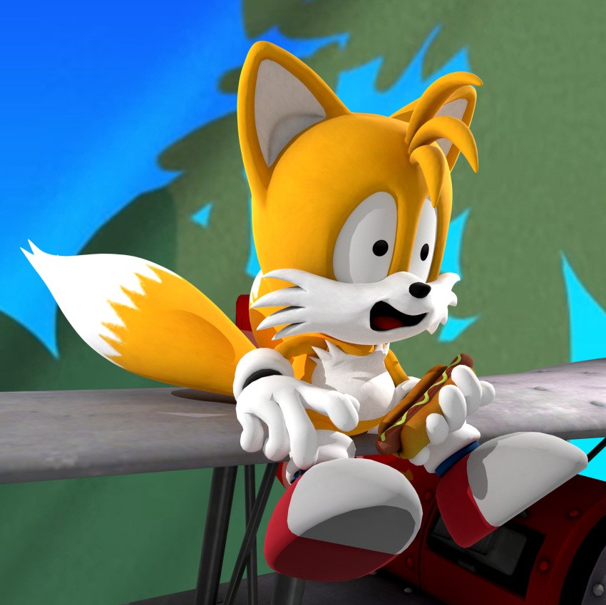 2018 3d_(artwork) aircraft airplane asphyxiation blender3d canine choking digital_media_(artwork) food fox male mammal meme miles_prower smpthehedgehog solo sonic_(series)