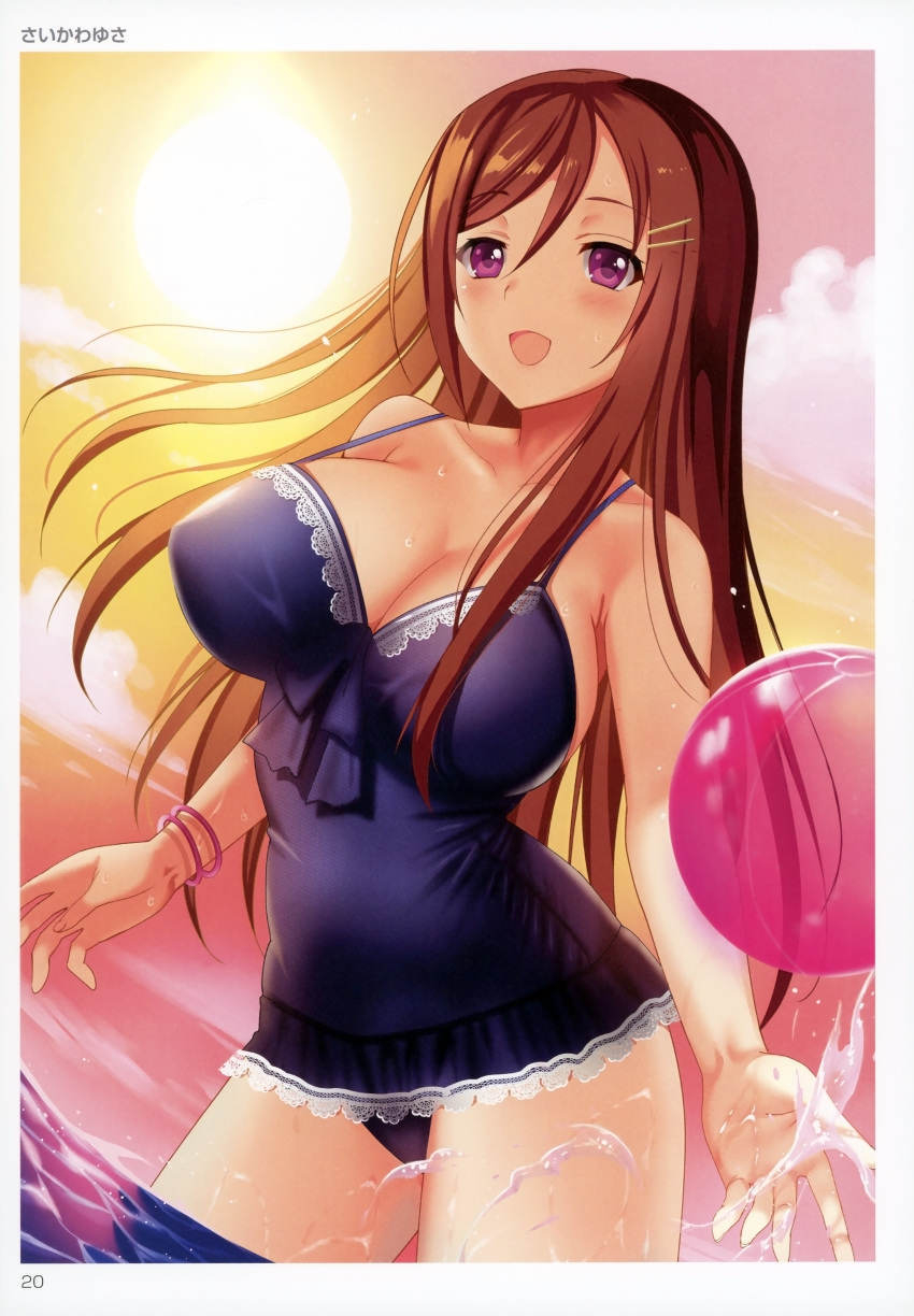 cleavage saikawa_yusa swimsuits tagme wet