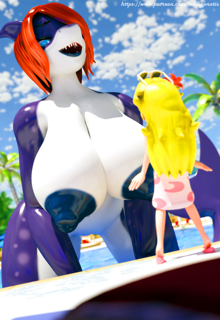 anthro big_breasts blender_(disambiguation) breasts fan_character female fish macro marine nude shark shark_week tammy telehypnotic