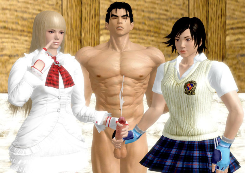 3d emilie_de_rochefort jin_kazama kazama_asuka kazama_jin tekken