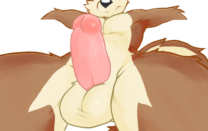 2018 alpha_channel anthro balls brown_fur canine digital_media_(artwork) first_person_view fur humanoid_penis kusy male mammal nude penis simple_background solo spread_legs spreading submissive submissive_pov transparent_background weers