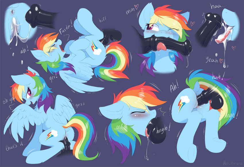 2018 anus blush cum cutie_mark dialogue digital_media_(artwork) disembodied_penis dock english_text equine eyes_closed feathered_wings feathers female feral friendship_is_magic fur hair hioshiru hooves male male/female mammal multicolored_hair multicolored_tail my_little_pony one_eye_closed open_mouth oral pegasus penetration penis pussy rainbow_dash_(mlp) rainbow_hair rainbow_tail sex simple_background text tongue tongue_out underhoof vaginal vaginal_penetration wings
