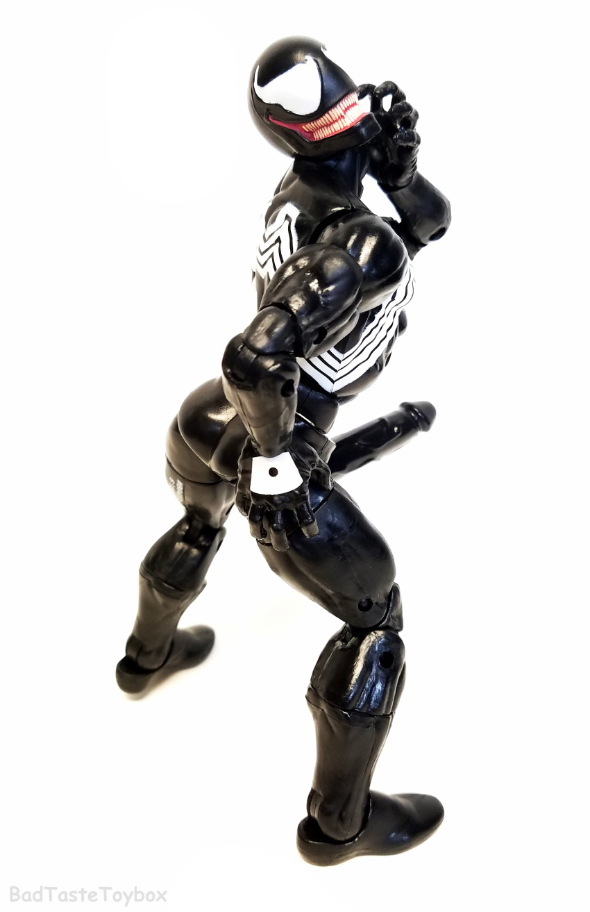 alien badtastetoybox black_penis eddie_brock male_only marvel marvel_comics photo simple_background symbiote toy_photography venom what white_background