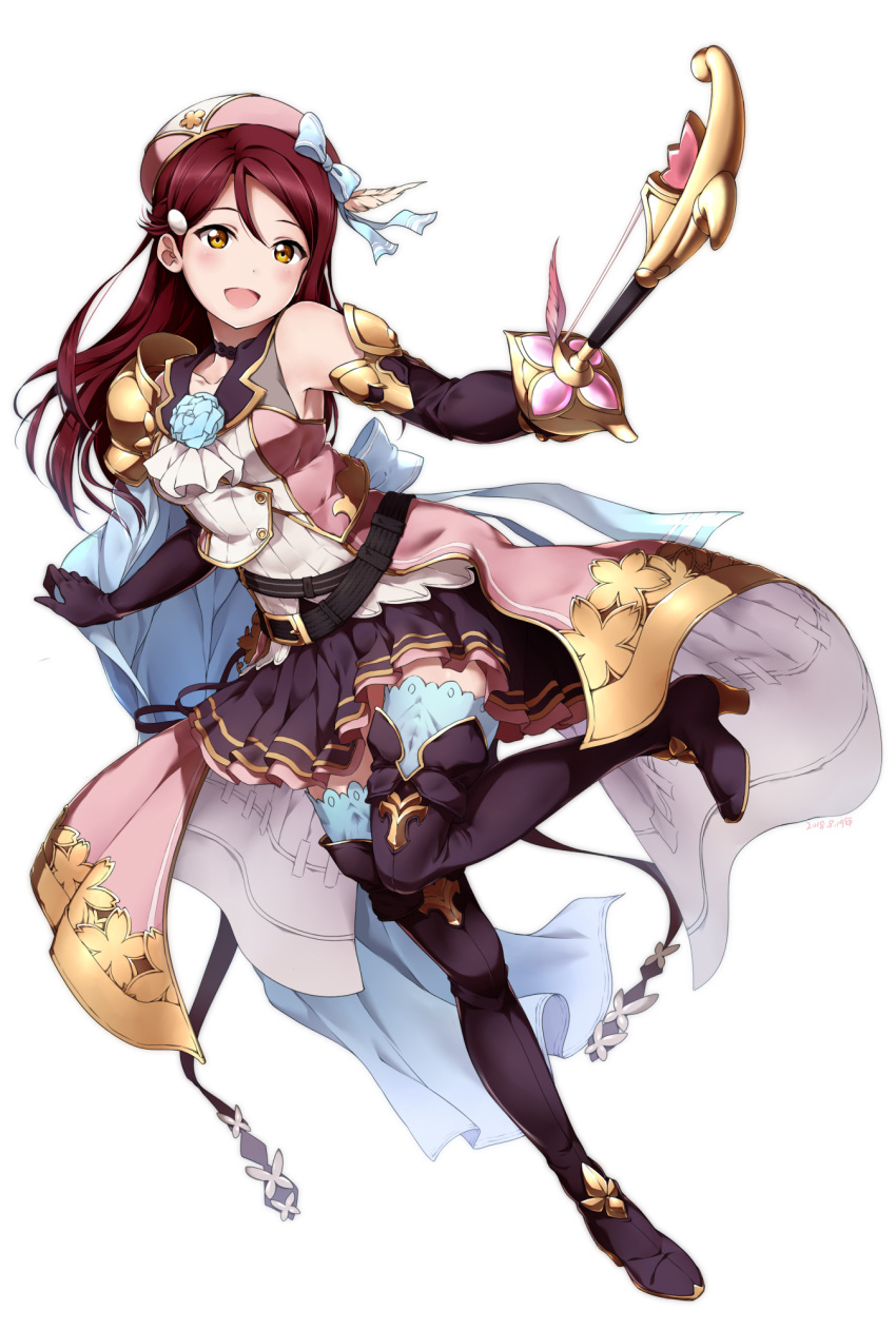 granblue_fantasy heels love_live!_sunshine!! sakurauchi_riko shiimai thighhighs weapon