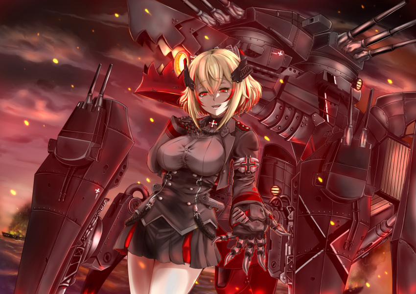 armor azur_lane chushou_wang horns roon_(azur_lane) uniform