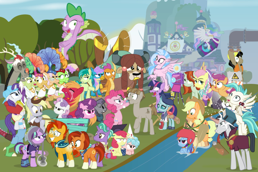 2018 apple_bloom_(mlp) apple_rose_(mlp) applejack_(mlp) auntie_applesauce_(mlp) avian big_macintosh_(mlp) book bovine camera cardboard chancellor_neighsay_(mlp) changeling clothing cozy_glow_(mlp) crying derpy_hooves_(mlp) director discord_(mlp) dm29 draconequus dragon dress equine female firelight_(mlp) fish fishing_rod fluttershy_(mlp) friendship_is_magic gallus_(mlp) geode golden_delicious_(mlp) goldie_delicious_(mlp) granny_smith_(mlp) gryphon hair hippogryph hipster horn horse leaking levitation magic male mammal marine maud_pie_(mlp) mudbriar_(mlp) my_little_pony ocellus_(mlp) pegasus pinkie_pie_(mlp) pony princess_celestia_(mlp) progress_bar punk rainbow_dash_(mlp) rarity_(mlp) rocket rulebook sandbar_(mlp) school scootaloo_(mlp) seahorse shutterbug_(mlp) silverstream_(mlp) smolder_(mlp) spike_(mlp) starlight_glimmer_(mlp) stellar_flare_(mlp) sugar_belle_(mlp) sun sunburst_(mlp) sweetie_belle_(mlp) tears terramar_(mlp) twilight_sparkle_(mlp) unicorn wings yak yona_(mlp)