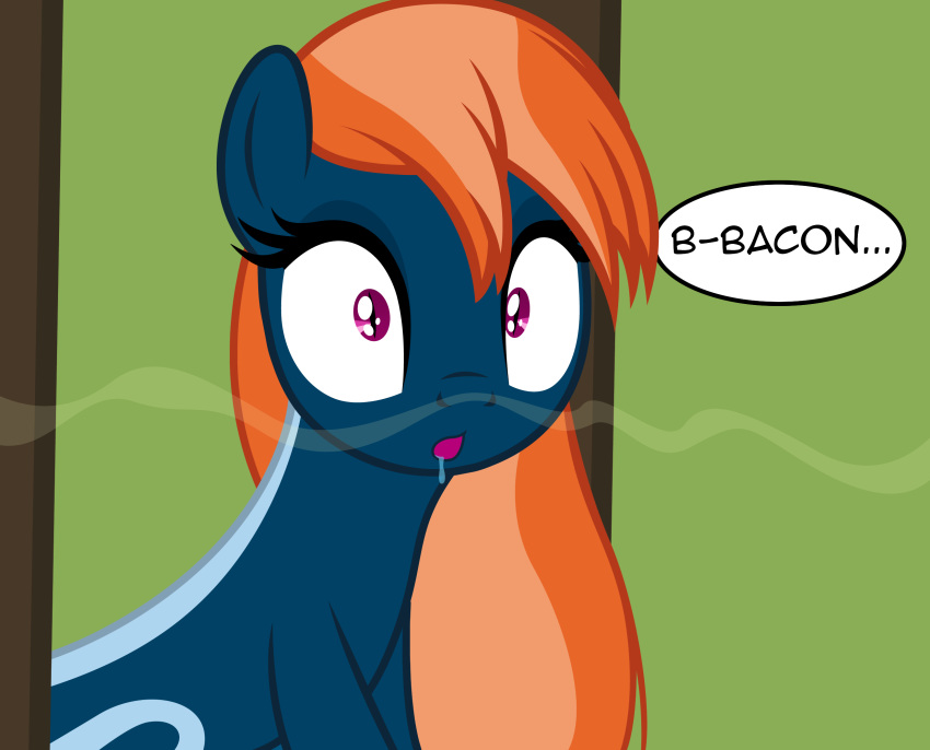 badumsquish dialogue drooling english_text equine female hair horse hybrid kalianne lamia mammal my_little_pony orange_hair pony purple_eyes reptile saliva scalie slit_pupils snake solo text