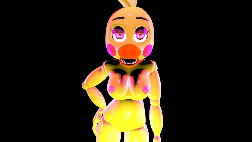 3d_(artwork) animatronic avian breasts digital_media_(artwork) female five_nights_at_freddy's five_nights_at_freddy's_2 machine nipples nude robot solo source_filmmaker toy_chica_(fnaf) video_games yaboiscout