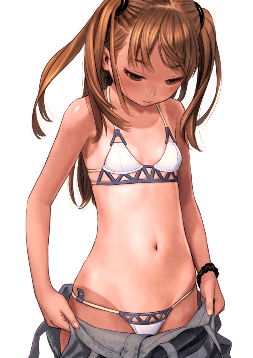 bikini range_murata swimsuits tan_lines undressing