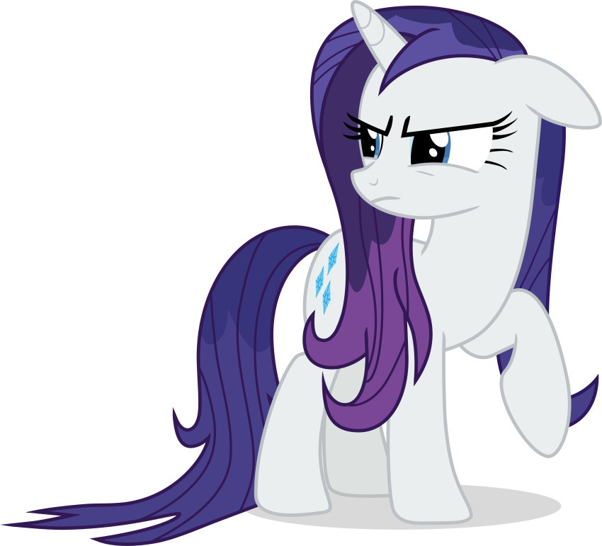 2018 alpha_channel annoyed cutie_mark equine female feral friendship_is_magic hair hi_res horn mammal my_little_pony rarity_(mlp) shutterflyeqd simple_background solo transparent_background unicorn unicorn_horn wet_hair