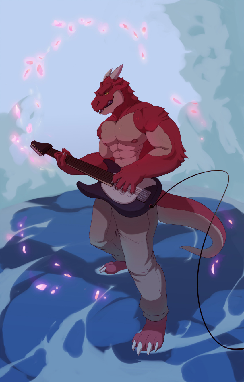 dragon guitar male merfiller musical_instrument rhex'sai