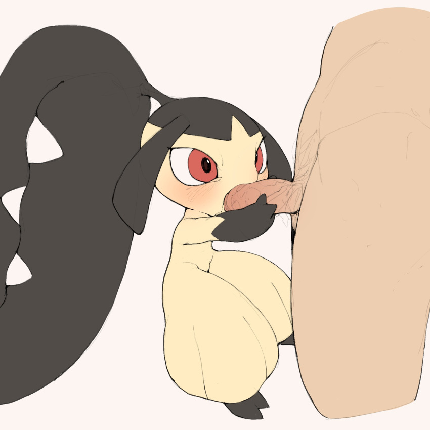 ambiguous_gender fellatio human interspecies male male/ambiguous mammal mawile nintendo oral penis pok&eacute;mon pok&eacute;mon_(species) pok&eacute;philia sex size_difference video_games youjomodoki