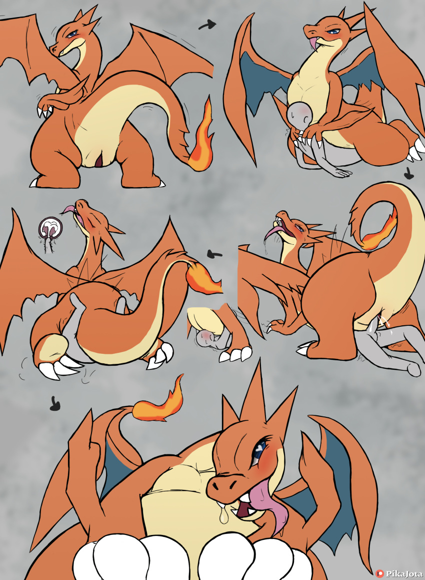 absurd_res bestiality blush charizard comic cum cum_in_pussy cum_in_uterus cum_inside duo ejaculation erection female feral happy happy_sex hi_res hug human human_on_feral human_penetrating_feral humanoid_penis interspecies larger_female larger_feral lizard looking_back love male male/female male_on_feral male_penetrating mammal mega_charizard mega_charizard_y mega_evolution nintendo orgasm penetration penis pikajota pok&eacute;mon pok&eacute;mon_(species) pok&eacute;philia pussy reptile romantic_couple scalie sex size_difference smaller_human smaller_male tongue tongue_out uterus vaginal vaginal_penetration video_games