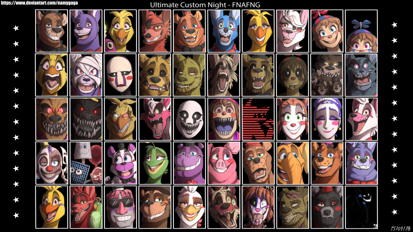 2018 absurd_res baby_(fnafsl) balloon_boy_(fnaf) ballora_(fnafsl) bear bonnie_(fnaf) bucket_bob_(fnaf) canine chica_(fnaf) cupcake_(fnaf) digital_media_(artwork) el_chip_(fnaf) ennard_(fnafsl) eye_patch eyewear five_nights_at_freddy's five_nights_at_freddy's_2 five_nights_at_freddy's_3 five_nights_at_freddy's_4 fox foxy_(fnaf) freddy_(fnaf) freddy_fazbear's_pizzeria_simulator funtime_chica_(fnaf) funtime_foxy_(fnaf) funtime_foxy_(fnafsl) golden_freddy_(fnaf) happy_frog_(fnaf) helpy_(fnaf) hi_res humanoid lagomorph lefty_(fnaf) mammal mangle_(fnaf) marionette_(fnaf) molten_freddy_(fnaf) mr_can-do_(fnaf) mr_hippo_(fnaf) mr_hugs_(fnaf) music_man_(fnaf) namygaga nedd_bear_(fnaf) nightmare_(fnaf) nightmare_balloon_boy_(fnaf) nightmare_bonnie_(fnaf) nightmare_chica_(fnaf) nightmare_fredbear_(fnaf) nightmare_freddy_(fnaf) nightmarionne_(fnaf) number_1_crate_(fnaf) orville_elephant_(fnaf) pan_stan_(fnaf) phantom_balloon_boy_(fnaf) phantom_chica_(fnaf) phantom_freddy_(fnaf) phantom_mangle_(fnaf) phone_guy_(fnaf) pigpatch_(fnaf) puppet_bonnie_(fnafsl) rabbit rockstar_bonnie_(fnaf) rockstar_chica_(fnaf) rockstar_foxy_(fnaf) rockstar_freddy_(fnaf) scrap_baby_(fnaf) sister_location springtrap_(fnaf) toy_bonnie_(fnaf) toy_chica_(fnaf) toy_freddy_(fnaf) ultimate_custom_night video_games william_afton_(fnaf) withered_bonnie_(fnaf) withered_chica_(fnaf)