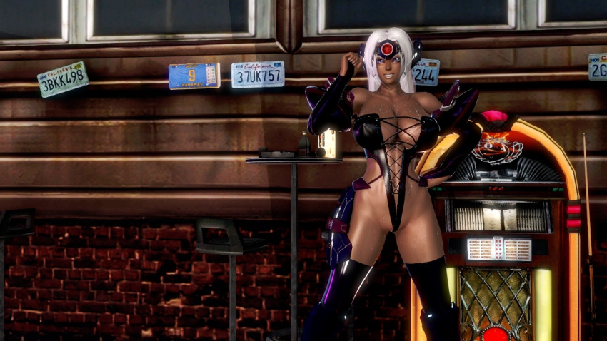 1girl 3d breasts dark_skin ham_(artist) huge_breasts image_sample pixiv_sample smile solo t-elos xenosaga