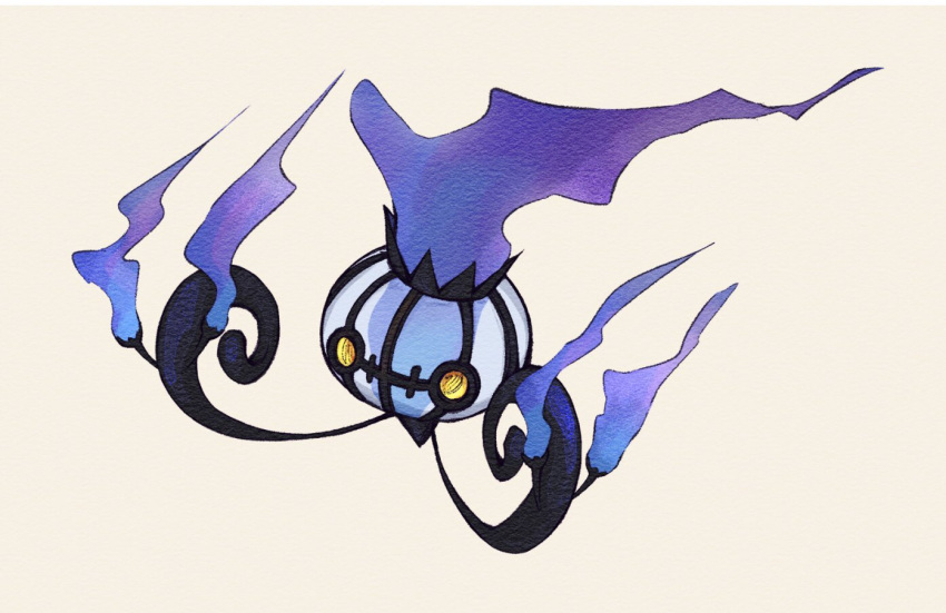 chandelure commentary_request fire fireblast no_humans pokemon pokemon_(creature) purple_fire simple_background white_background yellow_eyes