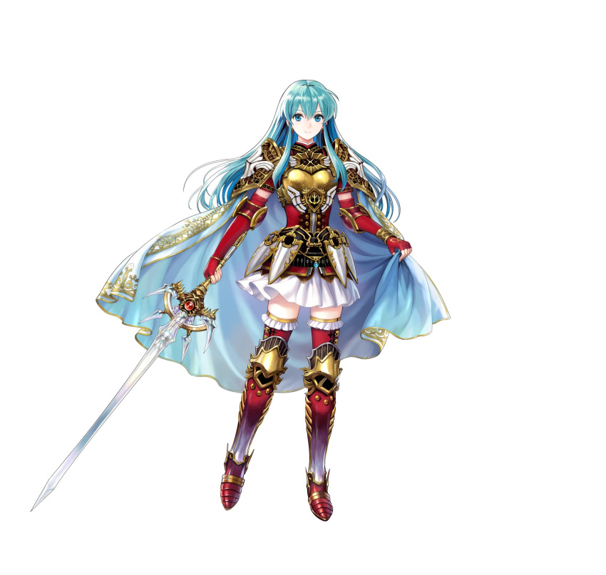 armor asatani_tomoyo eirika fire_emblem fire_emblem:_seima_no_kouseki fire_emblem_heroes heels nintendo sword thighhighs