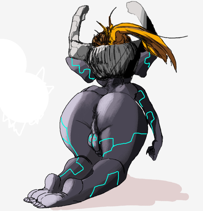 anus backsack balls big_butt bolt-s_(artist) butt feet humanoid imp markings midna nintendo penis short_stack solo the_legend_of_zelda twili twilight_princess video_games