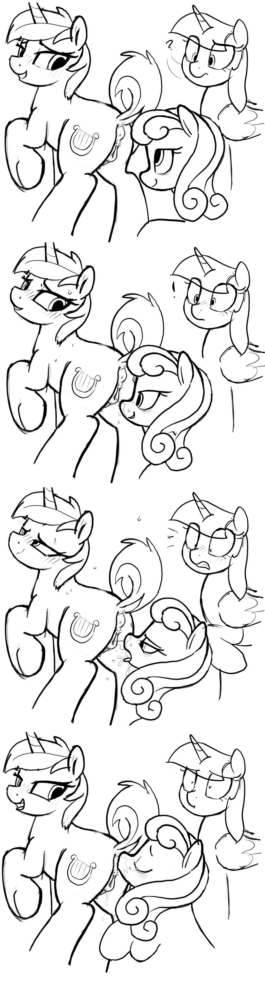 anatomically_correct anatomically_correct_anus anatomically_correct_pussy animal_genitalia animal_pussy anus cutie_mark digital_media_(artwork) earth_pony equine equine_pussy eyes_closed female feral friendship_is_magic hi_res horn horse lyra_heartstrings_(mlp) mammal my_little_pony open_mouth outside peeing pony pussy selenophile twilight_sparkle_(mlp) unicorn urine urine_drinking urine_in_mouth watersports winged_unicorn wings
