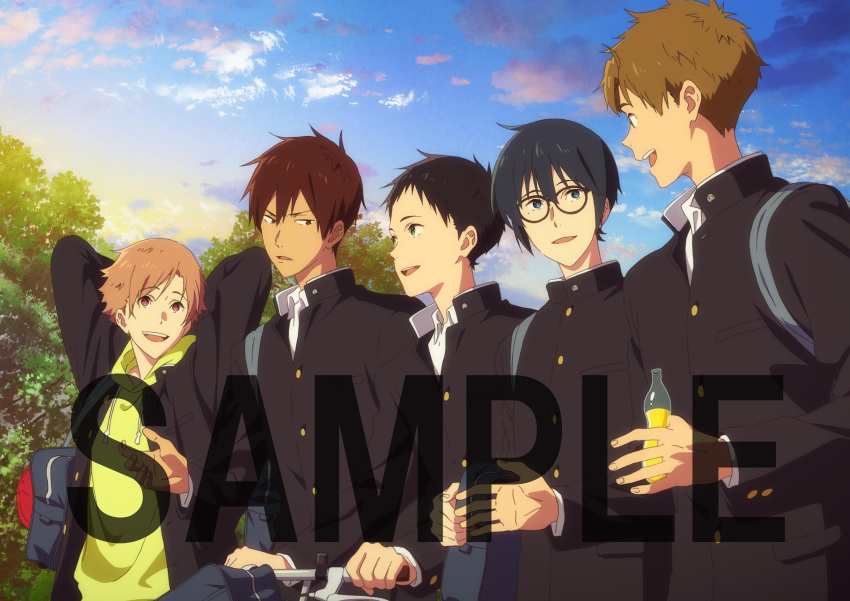 kisaragi_nanao male narumiya_minato onogi_kaito sample seifuku takehaya_seiya tsurune yamanouchi_ryouhei