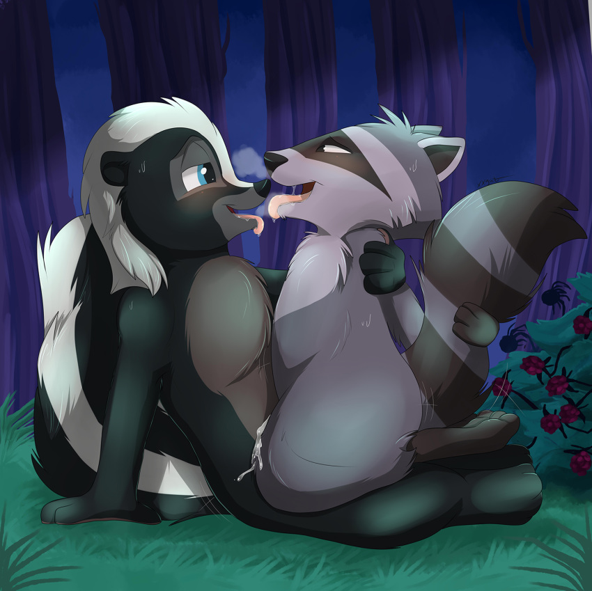 aroused bambi bambi_(film) cum disney flower horny_(disambiguation) invalid_tag male male/male mammal meeko mephitid open_mouth panting plant pocahontas procyonid raccoon skunk sweat tongue tongue_out wet xxgato