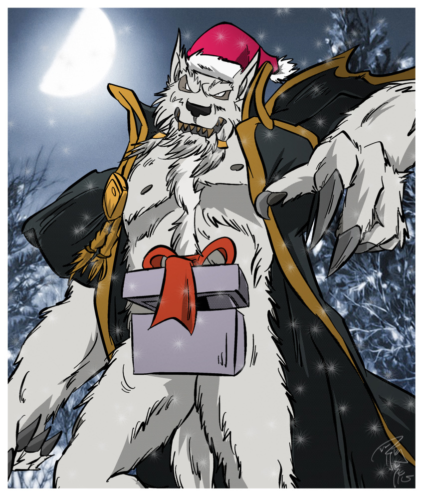 blizzard_entertainment canine christmas genn_greymane holidays male mammal patchcaacaa video_games warcraft were werewolf worgen