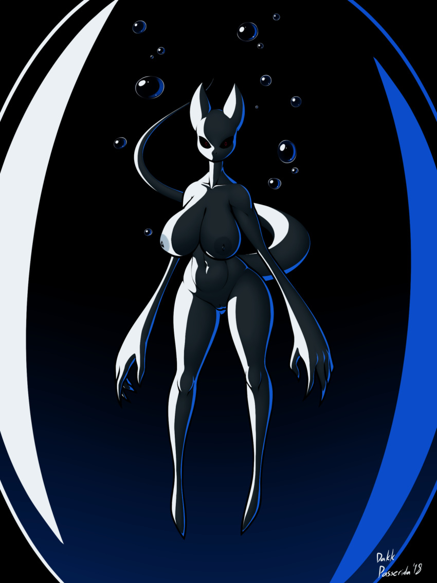 2018 5_fingers alien anthro belly big_breasts black_sclera breasts dakkpasserida earthbound_(series) female front_view gieeg giygas humanoid looking_at_viewer navel nintendo nipples nude pussy red_eyes solo video_games