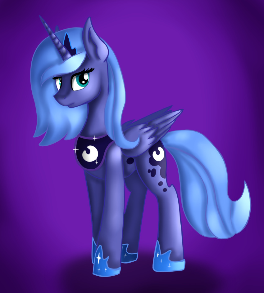 friendship_is_magic hi_res jbond my_little_pony painting princess_luna_(mlp) solo