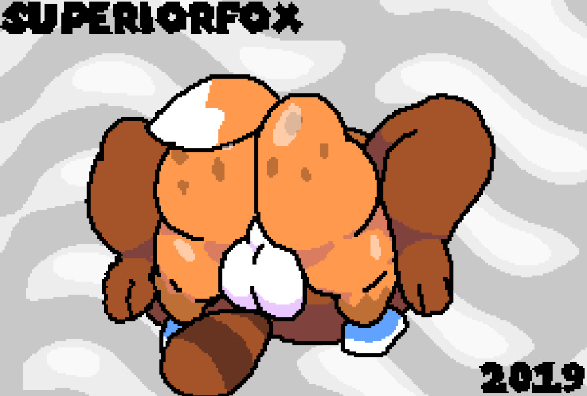 2019 ambiguous_gender anal animated anthro anus backsack balls big_butt butt canid canine digital_media_(artwork) duo faceless_ambiguous faceless_male fox interspecies loop lying male male/ambiguous mammal missionary_position nude on_back pixel_(artwork) sex signature superiorfox superiorfoxdafox zackattack