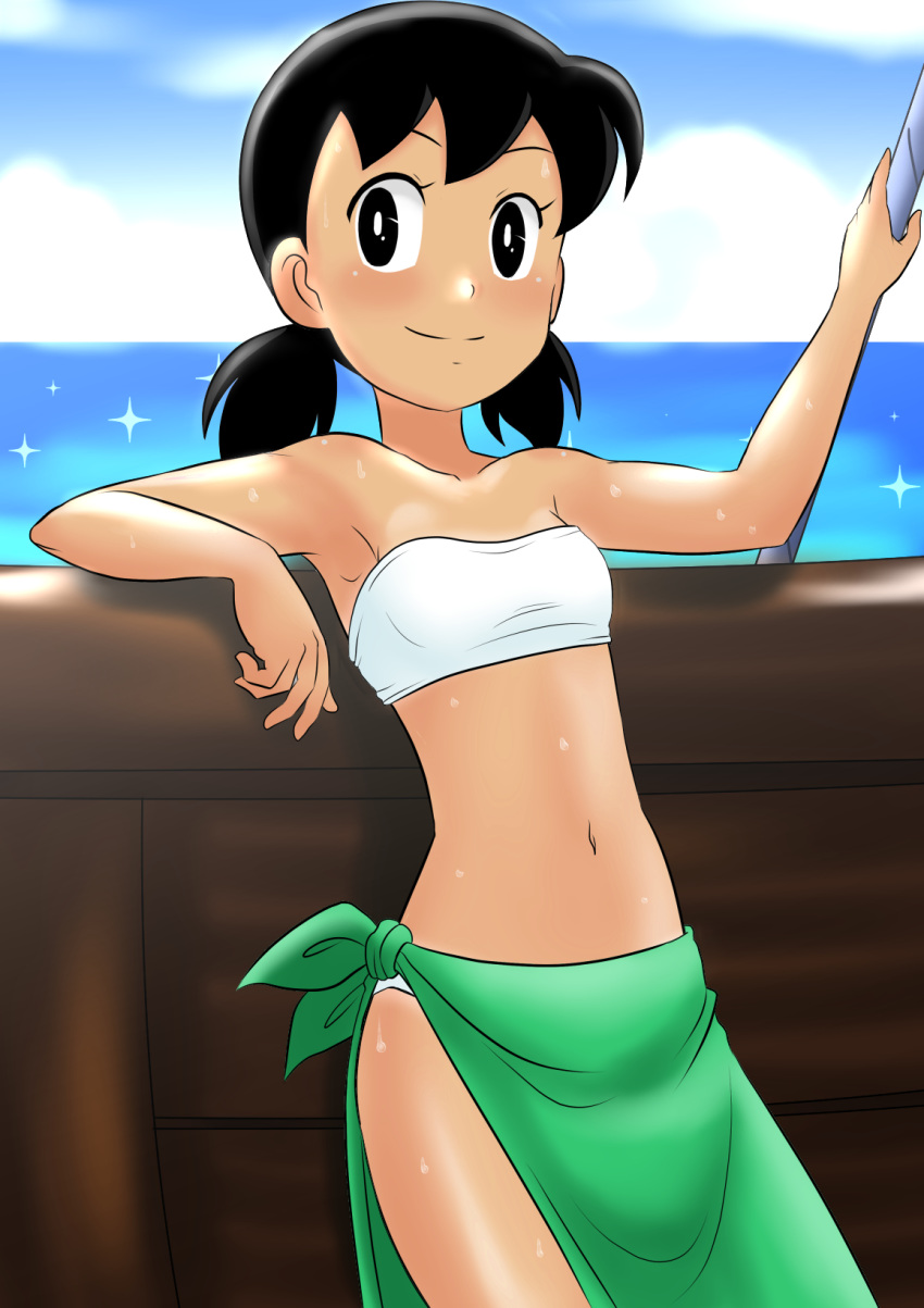 1girl black_eyes black_hair child doraemon highres kakkii minamoto_shizuka