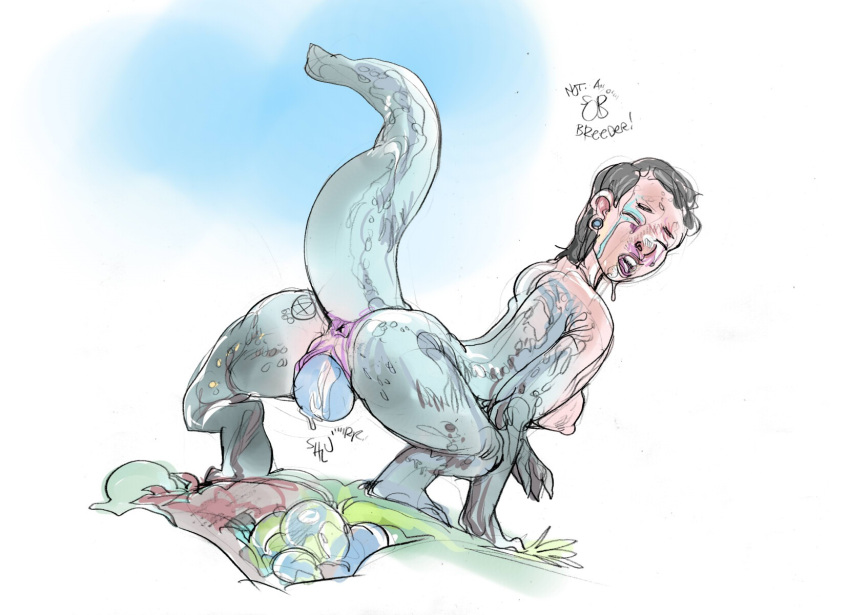 anus breasts britt butt chain claws collar crying drooling egg feral forced hi_res lizard lying mamabliss nipples ovipositing pussy reptile restrained saliva scales scalie scared sex stretched surprise tears tegu transformation