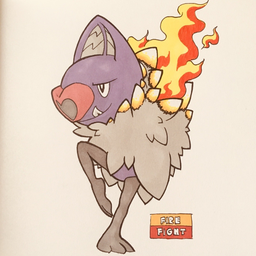 2019 3_toes alternate_color ambiguous_gender anthro armless biped black_eyes chiropteran conjoined_ears english_text fak&eacute;mon fangs featureless_crotch fighting_stance fire firefightdex front_view full-length_portrait fur glowing_fur green_fur grey_fur heart_nose hi_res mammal marker_(artwork) mfanjul mixed_media nintendo nude on_one_leg pen_(artwork) pink_nose pok&eacute;mon pok&eacute;mon_(species) portrait pose purple_ears raised_leg shadow simple_background smile smirk smug solo standing swoobat text toes toony traditional_media_(artwork) video_games white_background white_fur yellow_fur
