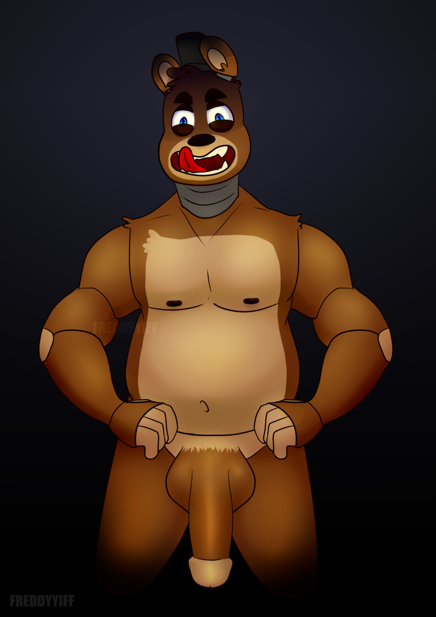 absurd_res animatronic five_nights_at_freddy's freddy_(fnaf) freddyyiff hi_res machine male mammal penis robot solo tagme ursid ursine video_games