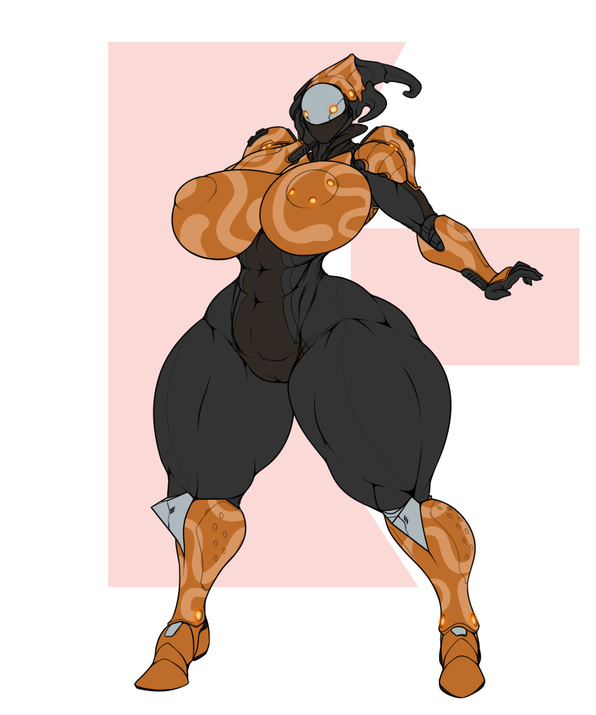 2019 absurd_res alien big_breasts breasts digital_media_(artwork) female full-length_portrait hi_res huge_breasts huge_thighs humanoid lewdreaper mirage_(warframe) muscular muscular_female portrait pussy simple_background solo standing tenno thick_thighs video_games voluptuous warframe white_background wide_hips