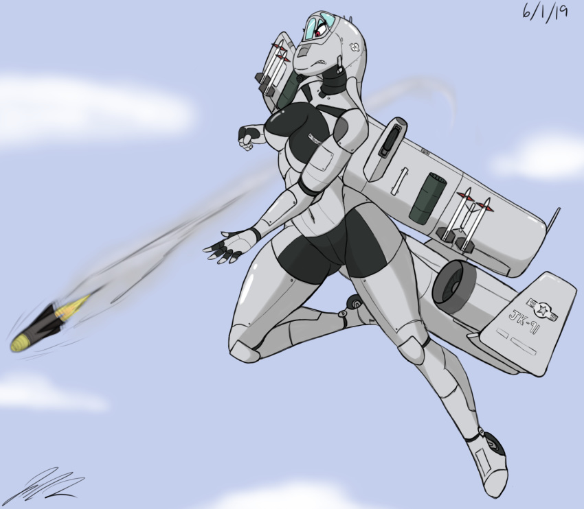 aircraft airplane angry anthro attack cloud curvaceous explosives female hi_res jeffthehusky jet living_aircraft living_machine machine markings mecha missile red_eyes rocket sketch solo teeth thick_thighs weapon wheels wings