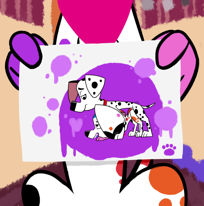 &lt;3 101_dalmatian_street 101_dalmatians 2019 ambiguous_penetration bandanna brother brother_and_sister canid canine canis close-up collar da_vinci_(101_dalmatians) dalmatian disney domestic_dog duo dylan_(101_dalmatians) female feral footprint hi_res incest male male/female mammal open_mouth paper pawprint penetration sex sibling sister smile spots whitewolf20xx