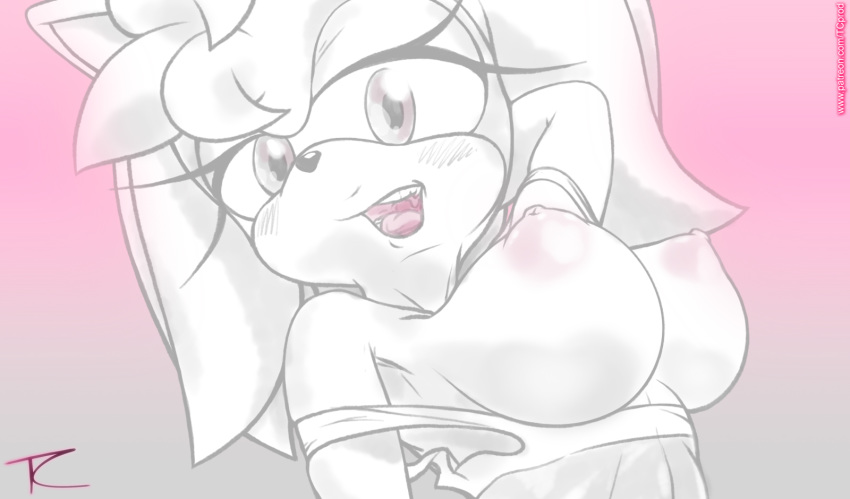 amy_rose anthro big_breasts breasts clothing eulipotyphlan female hedgehog hi_res looking_at_viewer mammal nipples open_mouth signature smile solo sonic_(series) tc