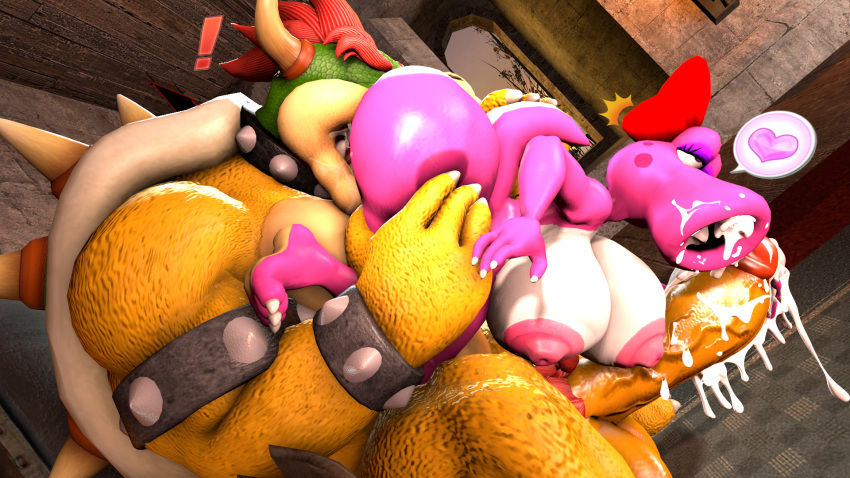 &lt;3 16:9 3d_(artwork) 69_position accessory anthro areola balls big_balls big_breasts big_penis birdo birdo_(character) bodily_fluids bow_(feature) bow_accessory bow_ribbon bowser breasts butt castle claws cobaltapple cum cum_in_mouth cum_inside cunnilingus detailed_background digital_media_(artwork) duo ejaculation erection feet female genital_fluids genitals hair_accessory hair_bow hair_ribbon hi_res huge_balls huge_penis humanoid humanoid_genitalia humanoid_penis inside koopa looking_pleasured male mammal mario_bros muscular nintendo nipples nude open_mouth oral orgasm orgasm_face penile penis pink_body reptile ribbons scalie sex siphon_(anatomy) smile source_filmmaker spikes tail thick_thighs toe_claws tongue tongue_out vaginal widescreen