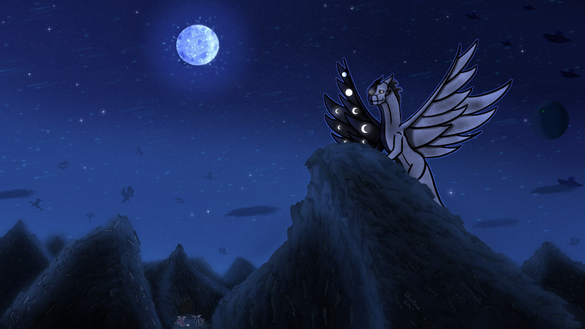 16:9 background_character breasts canid canine clearsight_(wof) cutie_mark darkstalker_(wof) digital_media_(artwork) dragon dreamworks fan_character feathered_dragon feathered_wings feathers female feral fur furred_dragon hasbro hi_res how_to_train_your_dragon mammal moon my_little_pony nightwing_(wof) scalie simple_background skartyuz solo spread_wings star_wars tail western_dragon widescreen wings wings_of_fire
