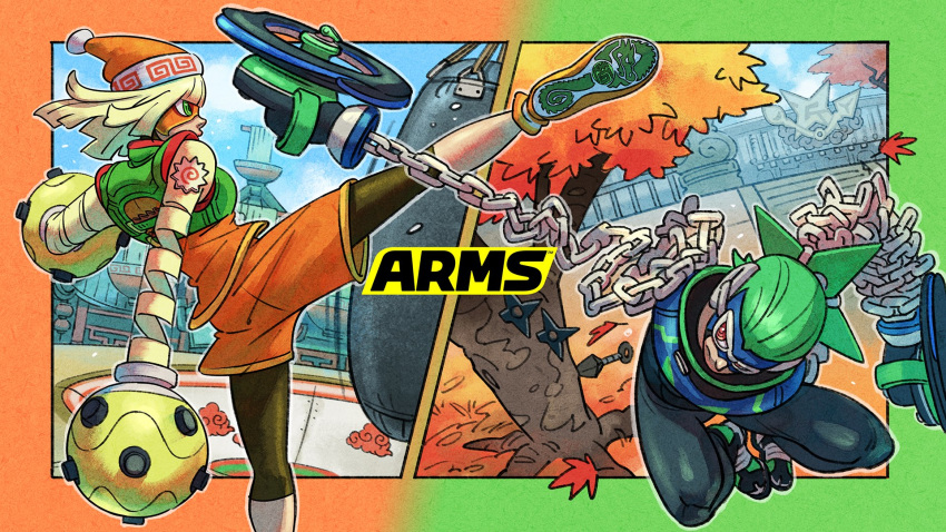 arms asian clothes min_min ninja ninjara nintendo