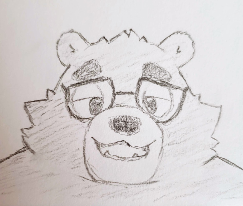 anthro kemono male mammal overweight overweight_male sketch slightly_chubby softscone ursine