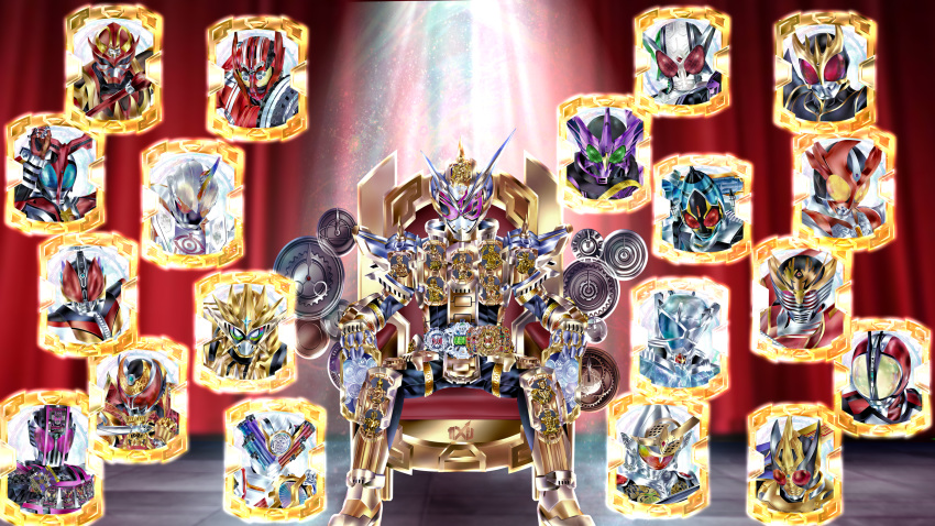 absurdres highres kamen_rider_agito kamen_rider_blade kamen_rider_build kamen_rider_decade kamen_rider_den-o kamen_rider_double kamen_rider_drive kamen_rider_ex-aid kamen_rider_faiz kamen_rider_fourze kamen_rider_gaim kamen_rider_ghost kamen_rider_hibiki kamen_rider_kabuto kamen_rider_kiva kamen_rider_kuuga kamen_rider_ooo kamen_rider_ryuki kamen_rider_wizard kamen_rider_zi-o kamen_rider_zi-o_(series) kuzurx