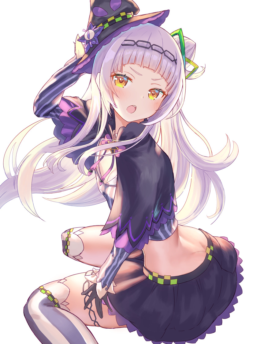 ass cleavage hayataku1234 hololive murasaki_shion thighhighs witch