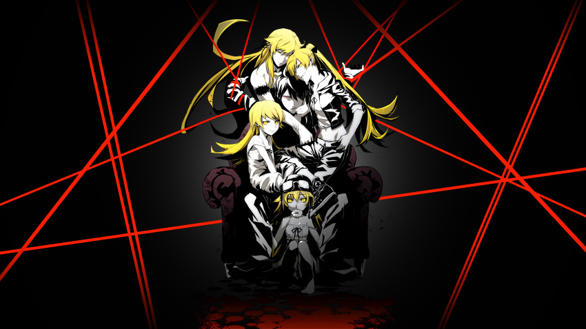 araragi_koyomi bakemonogatari kissshot_acerolaorion_heartunderblade kizumonogatari monogatari_(series) nisemonogatari oshino_shinobu s_tanly